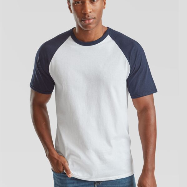 Short Sleeve Baseball T-Shirt by Fruit of the Loom Thumbnail