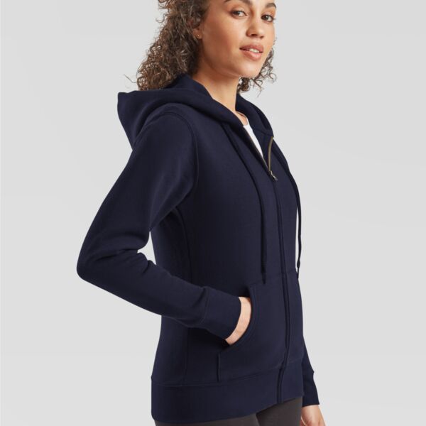 Ladies Premium Hooded Sweat Jacket by Fruit of the Loom Thumbnail