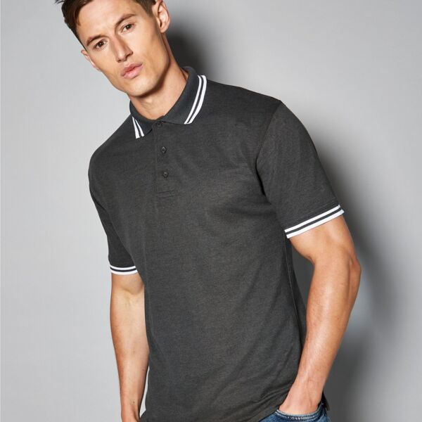 Tipped Polo Shirt by Kustom Kit Thumbnail