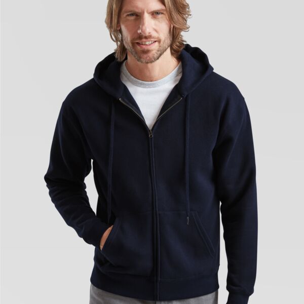 Premium Hooded Sweat Jacket by Fruit of the Loom Thumbnail