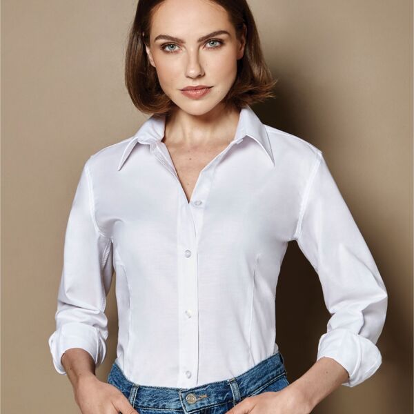 Ladies' Workwear Oxford Long Sleeve Shirt Thumbnail