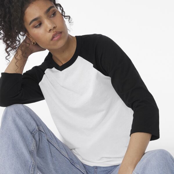 3/4 Sleeve Baseball Shirt by Bella & Canvas Thumbnail